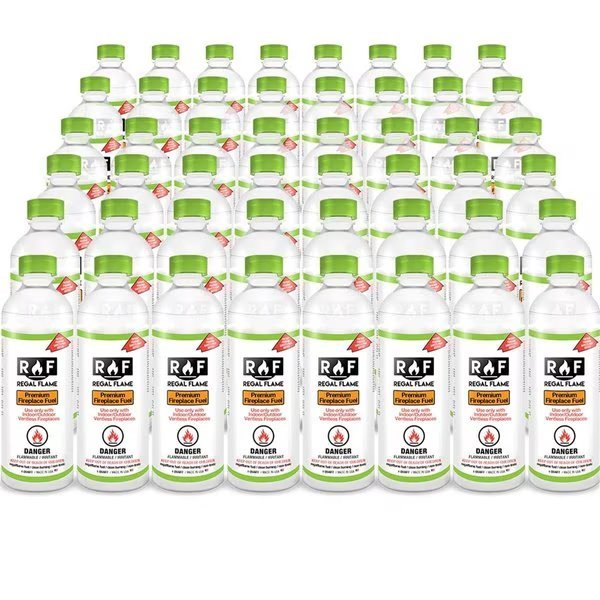 48 qt. Premium Ventless Bio Ethanol Fireplace Fuel, 4 x 10 x 4 in., Regal Flame, Mfr#: RE435491